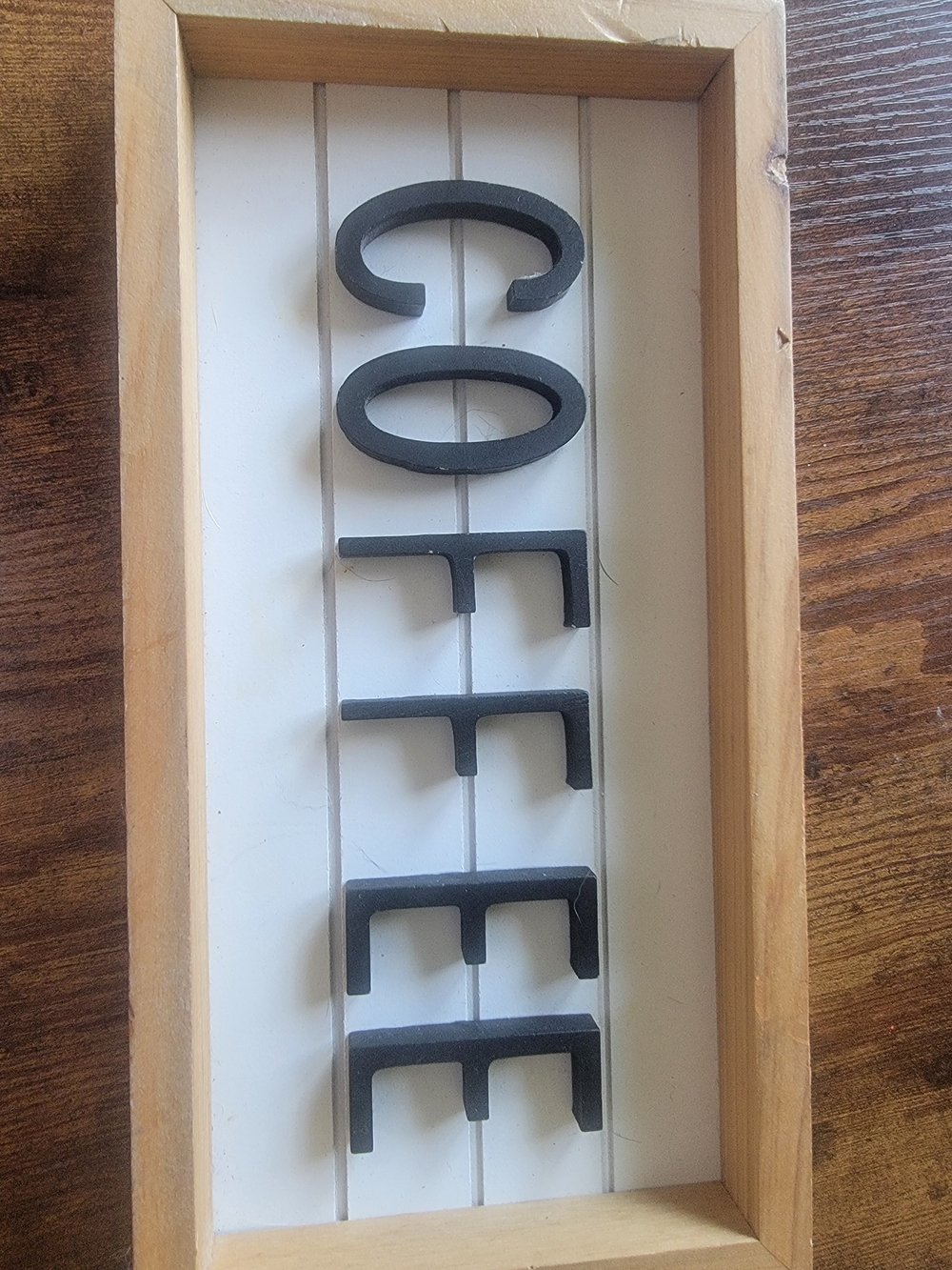 Hobby Lobby Black and White 'COFFEE' Wooden Wall Sign